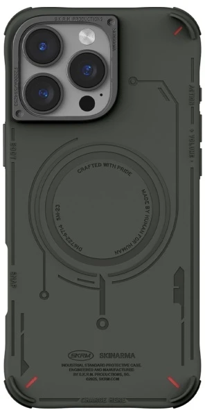 Skinarma dėklas Mecha Apple iPhone 16 Pro Max 6.9″ Magnetic Charging olive