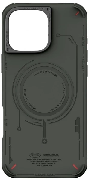 Skinarma dėklas Mecha Apple iPhone 16 Pro 6.3″ Magnetic Charging olive