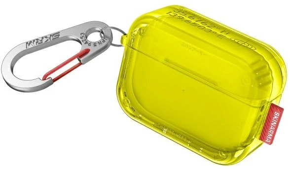 Skinarma dėklas Saido AirPods Pro 2 neon geltonos spalvos