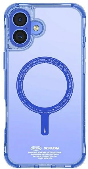 Skinarma dėklas Saido Apple iPhone 16 6.1″ Magnetic Charging mėlynas