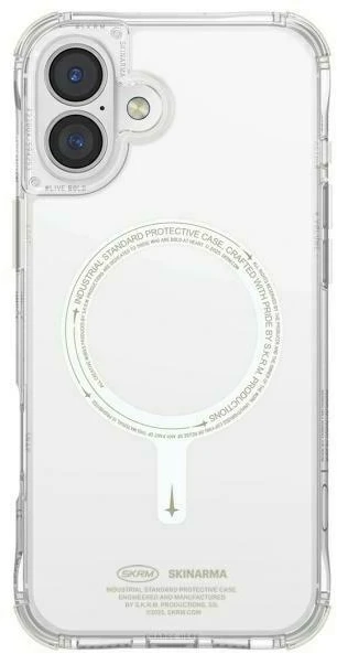 Skinarma dėklas Saido Apple iPhone 16 6.1″ Magnetic Charging žalias (niteglow)