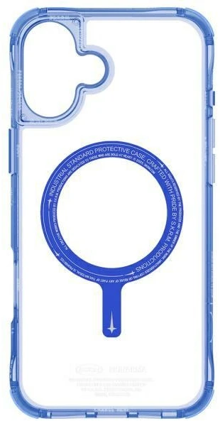 Skinarma dėklas Saido Apple iPhone 16 6.1″ Magnetic Charging mėlynas