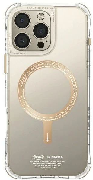 Skinarma dėklas Saido Apple iPhone 16 Pro 6.3″ Magnetic Charging champagne