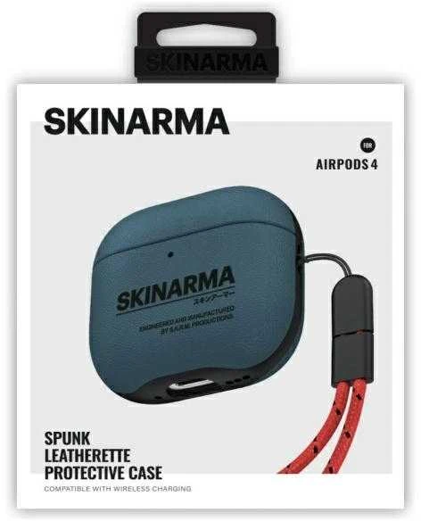 Skinarma dėklas Spunk AirPods 4 mėlynas