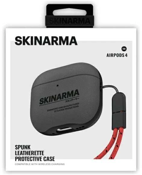 Skinarma dėklas Spunk AirPods 4 pewter žalios spalvos