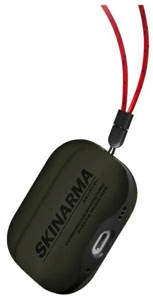 Skinarma dėklas Spunk AirPods Pro 2 pewter žalios spalvos