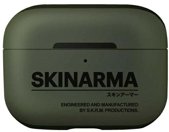 Skinarma dėklas Spunk AirPods Pro 2 pewter žalios spalvos