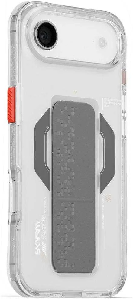 Skinarma Haxa Dėklas Apple iPhone Air Magnetic Charging + Grip Stand skaidrus