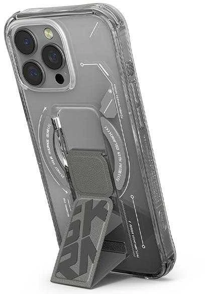 Skinarma dėklas Helio Apple iPhone 16 Pro Max 6.9″ Magnetic Charging + Grip Stand titanium