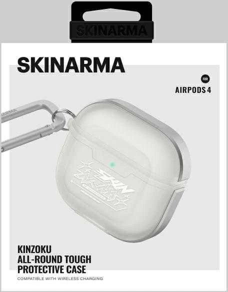 Dėklas Skinarma Kinzoku skirtas AirPods 4 frost