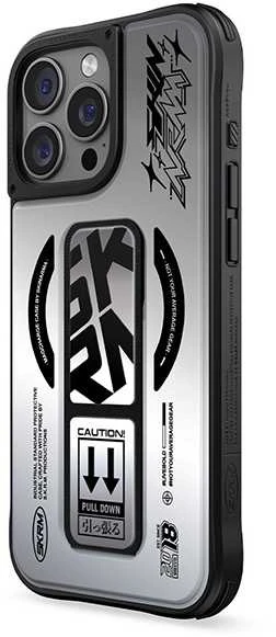 Skinarma dėklas Kira Kobai Apple iPhone 16 Pro 6.3″ Magnetic Charging Grip Stand chrome