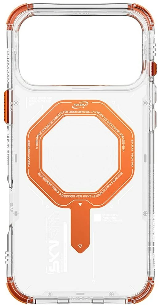 Skinarma Magma Dėklas Apple iPhone 17 Pro Max Magnetic Charging Oranžinis