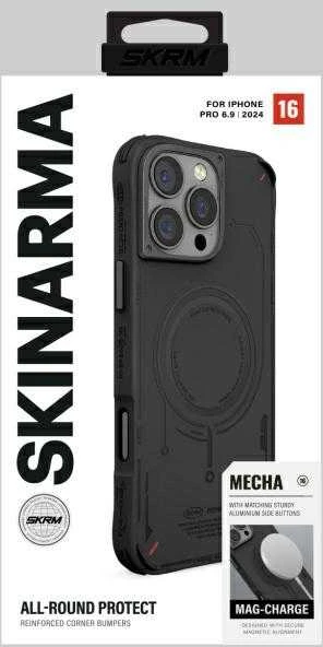 Skinarma dėklas Mecha Apple iPhone 16 Pro Max 6.9″ Magnetic Charging juodos spalvos