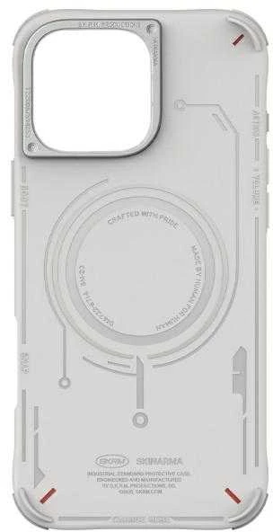 Skinarma dėklas Mecha Apple iPhone 16 Pro Max 6.9″ Magnetic Charging light pilkos spalvos