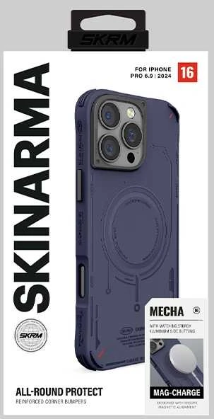 Skinarma dėklas Mecha Apple iPhone 16 Pro Max 6.9″ Magnetic Charging navy