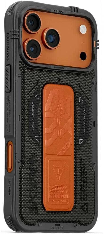 Skinarma Phantom dėklas skirtas Apple iPhone 17 Pro Max Magnetic Charging + Grip Stand Olive