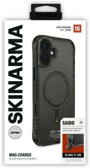 Skinarma dėklas Saido iPhone 16 Plus 6.7″ Magnetic Charging juodos spalvos