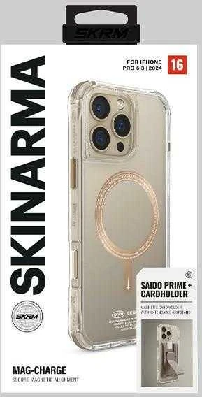 Skinarma dėklas Saido Apple iPhone 16 Pro 6.3″ Magnetic Charging champagne