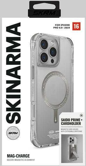 Skinarma dėklas Saido Apple iPhone 16 Pro Max 6.9″ Magnetic Charging titanium