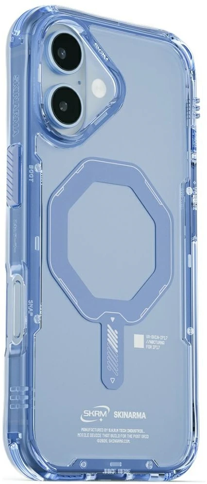 Skinarma Saido Dėklas Apple iPhone 17 Magnetic Charging Mėlyna