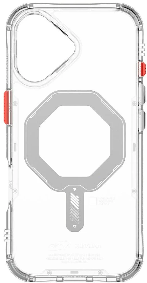 Skinarma Saido dėklas, skirtas iPhone 17, magnetinis įkrovimas, skaidrus