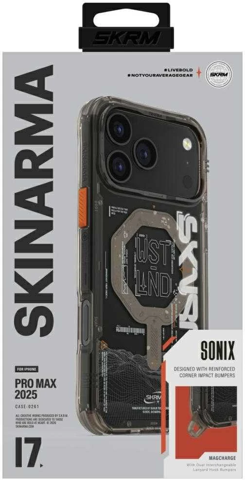 Skinarma Sonix dėklas skirtas Apple iPhone 17 Pro Max Magnetic Charging stone