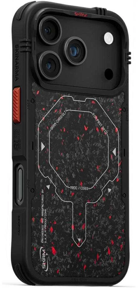 Skinarma Vektor Dėklas Apple iPhone 17 Pro Magnetic Charging juodos spalvos