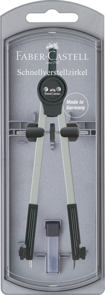 Skriestuvas Faber-Castell Giant springbo, metalinis, dėžutėje
