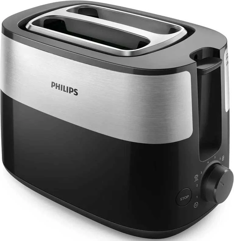 Skrudintuvas Philips Daily Collection Toaster HD2516/90, Juodas