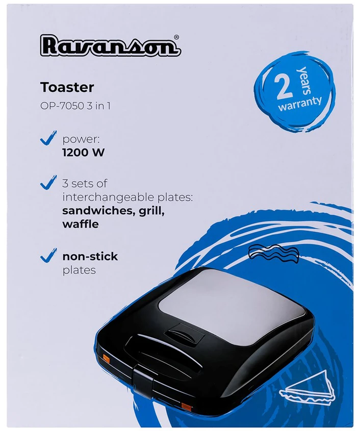 Skrudintuvas - Ravanson OP-7050 1200 W Juodas/Sidabrinis