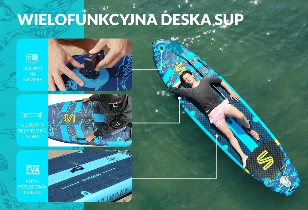 Skatinger Čiuožimas su čiuožykla Asiaticus 350x89x15 cm Joga