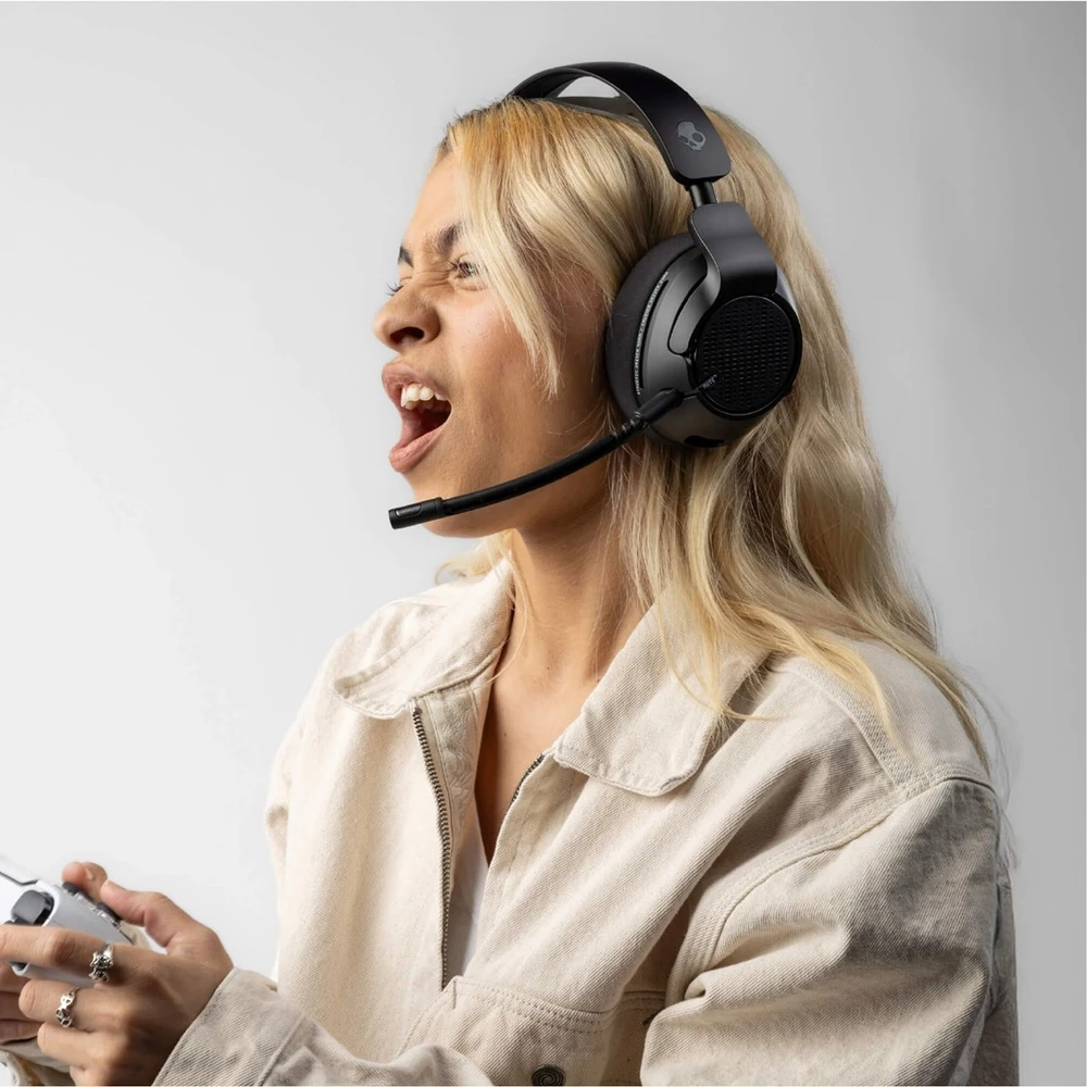 Skullcandy Crusher PLYR 720 Bluetooth Belaidės Over-ear Ausinės with Mic, BT 5.3, skirta XBOX, Juodas EU (S6PXW-T964)