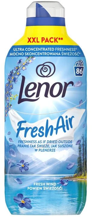 Skystas audinių minkštiklis Lenor Fresh Wind, 1.204 l