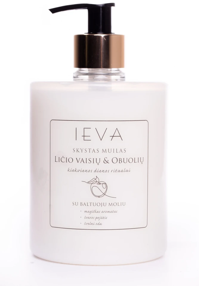 Skystas muilas Ieva Ličio vaisių ir obuolių, 500 ml
