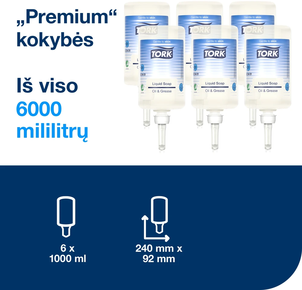 Skystas muilas Tork Premium Industrial (pramoninis) S1 (420401), 1l