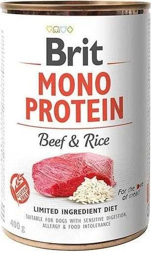 BRIT CARE Mono Protein jautiena f&ryžiai 400g