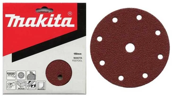 Makita Šlifavimo popierius 150MM K120(10Vnt.)BO6030 BO6040 P-31952