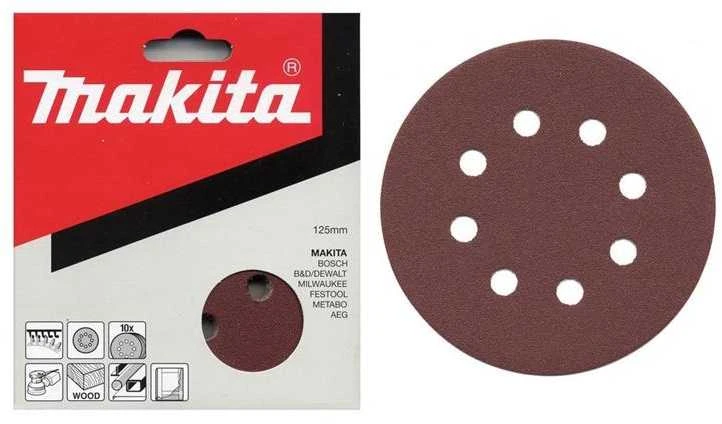Makita Šlifavimo popierius 125MM K80 (10Vnt.) BO5021 P-43555