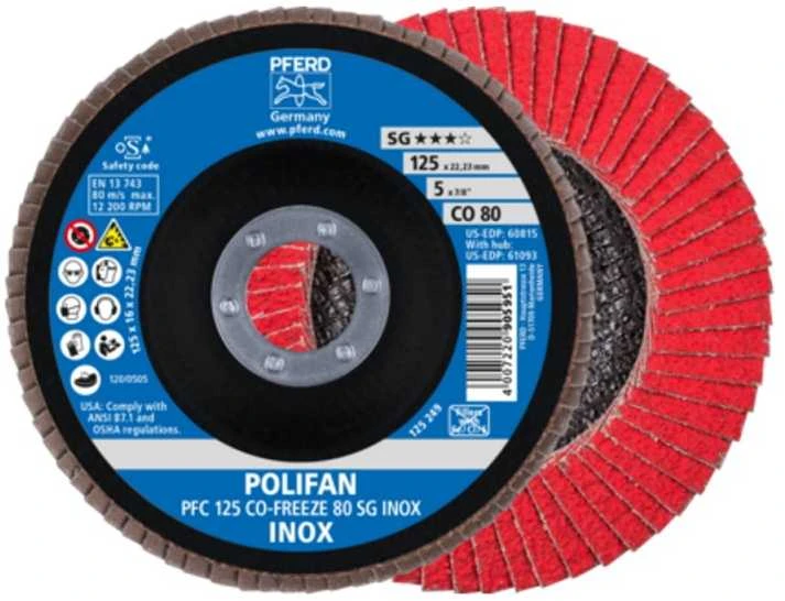 Šlifavimo diskas PFERD PFC125 CO-Freeze SG Inox 80