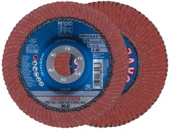 Šlifavimo diskas PFERD PFR125 A40 SGP-Curve L ALU