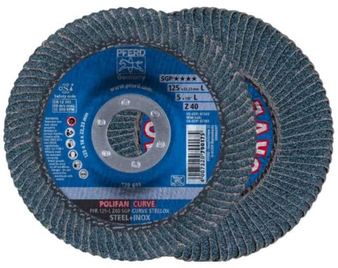 Šlifavimo diskas Polifan PFR125 SGP-Curve L PFERD