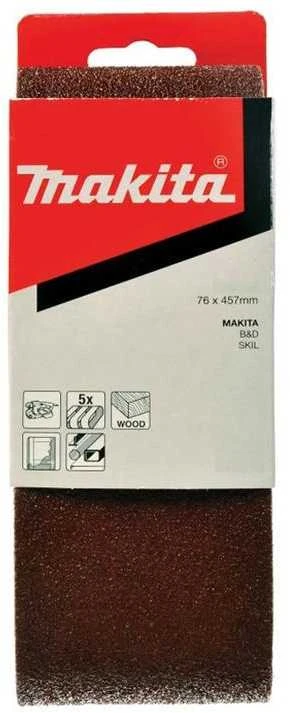 Makita Šlifavimo juosta 76x457 K40(5Vnt.) 9910 9911 P-37091