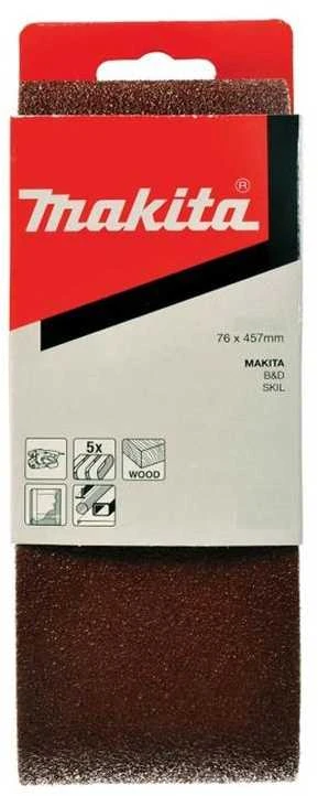 Makita Šlifavimo juosta 76x457 K100(5Vnt.) 9910 9911 P-37122