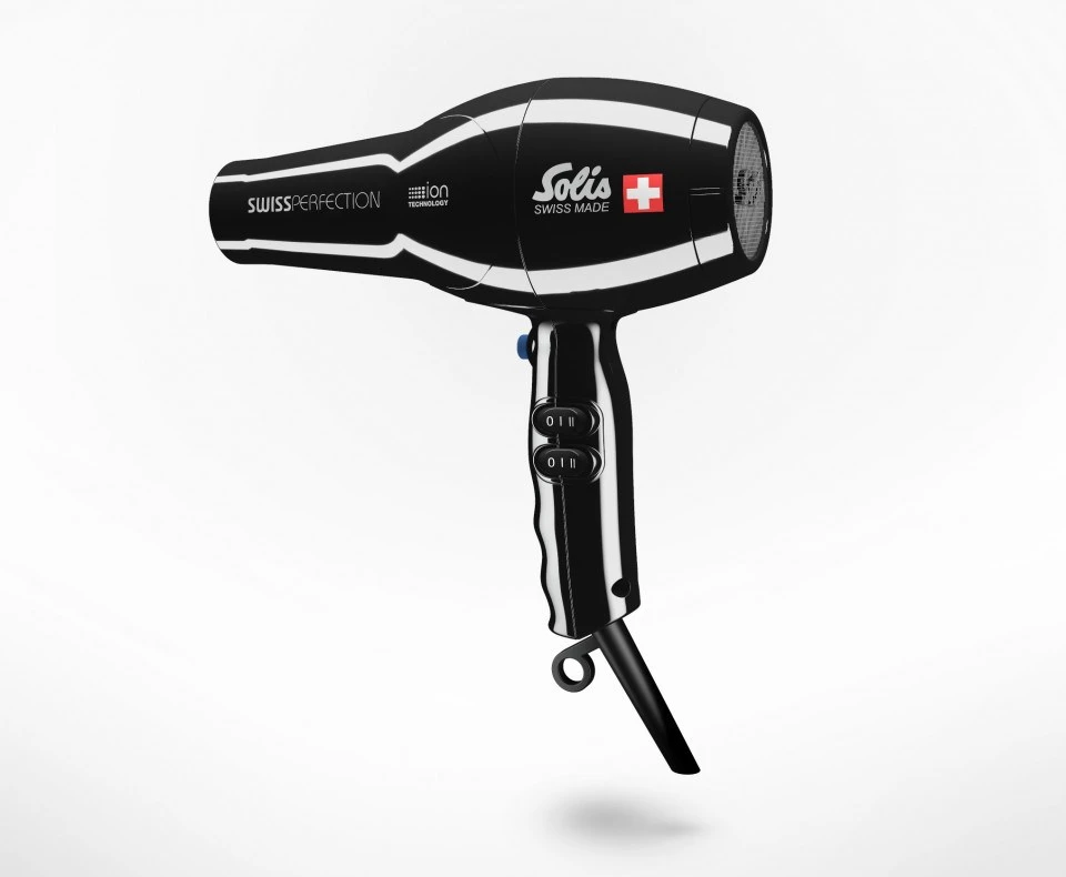 SLS Solis Swiss Perfection plaukų džiovintuvas 2300 W Juoda