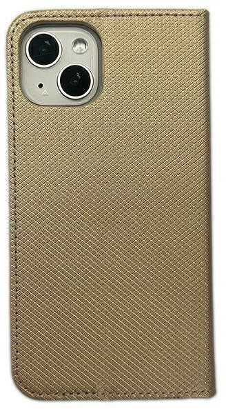 Dėklas Smart Magnet book Apple iPhone 15 pro 6.1″ aukso spalvos