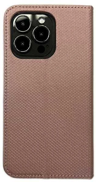 Dėklas Smart Magnet book Xiaomi Redmi A3 rožinio aukso spalvos