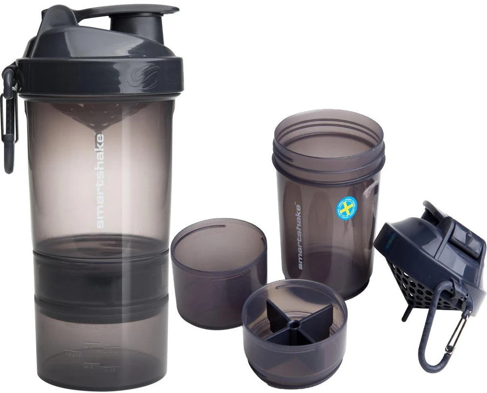 Gertuvė Sporto buteliukas SmartShake Original2Go 400 ml pilkas