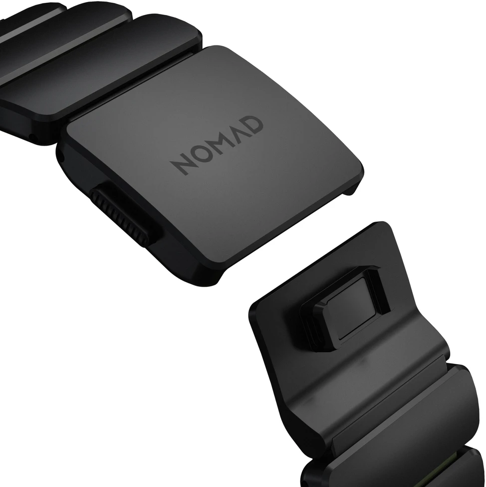 Nomad Stratos Band Juodas Titanium Forest Žalias FKM AW 45/46/49mm