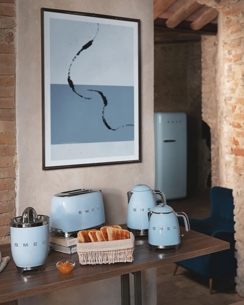 Virdulys Smeg KLF05PBEU 0.8 L 1400 W, Pastelinis mėlynas