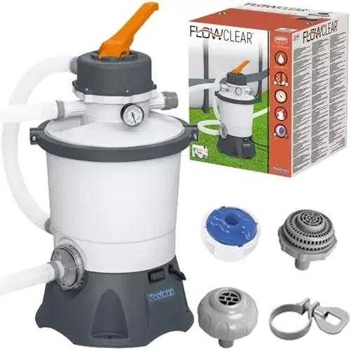 „Bestway“ smėlio baseino siurblys 3596 l/h, skirtas filtravimo rutuliams 58515